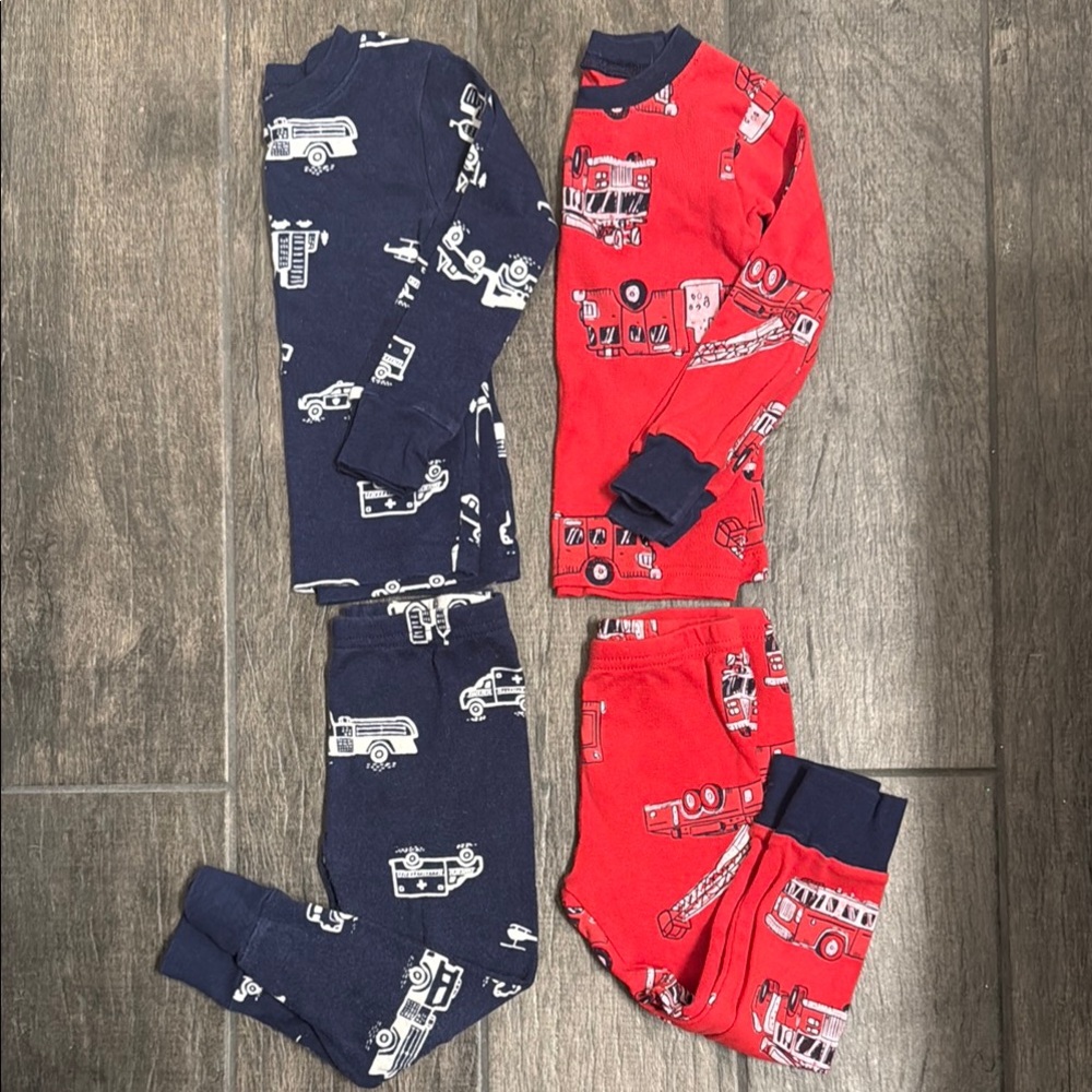 Carter’s Truck Pajama Bundle (2) - size 2T